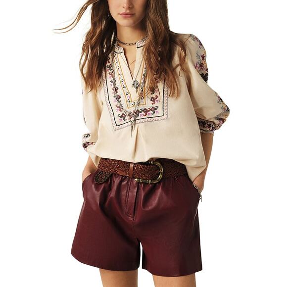 Ba&Sh 'Caloe' Cream Cotton Top Size S - Picture 1 of 5